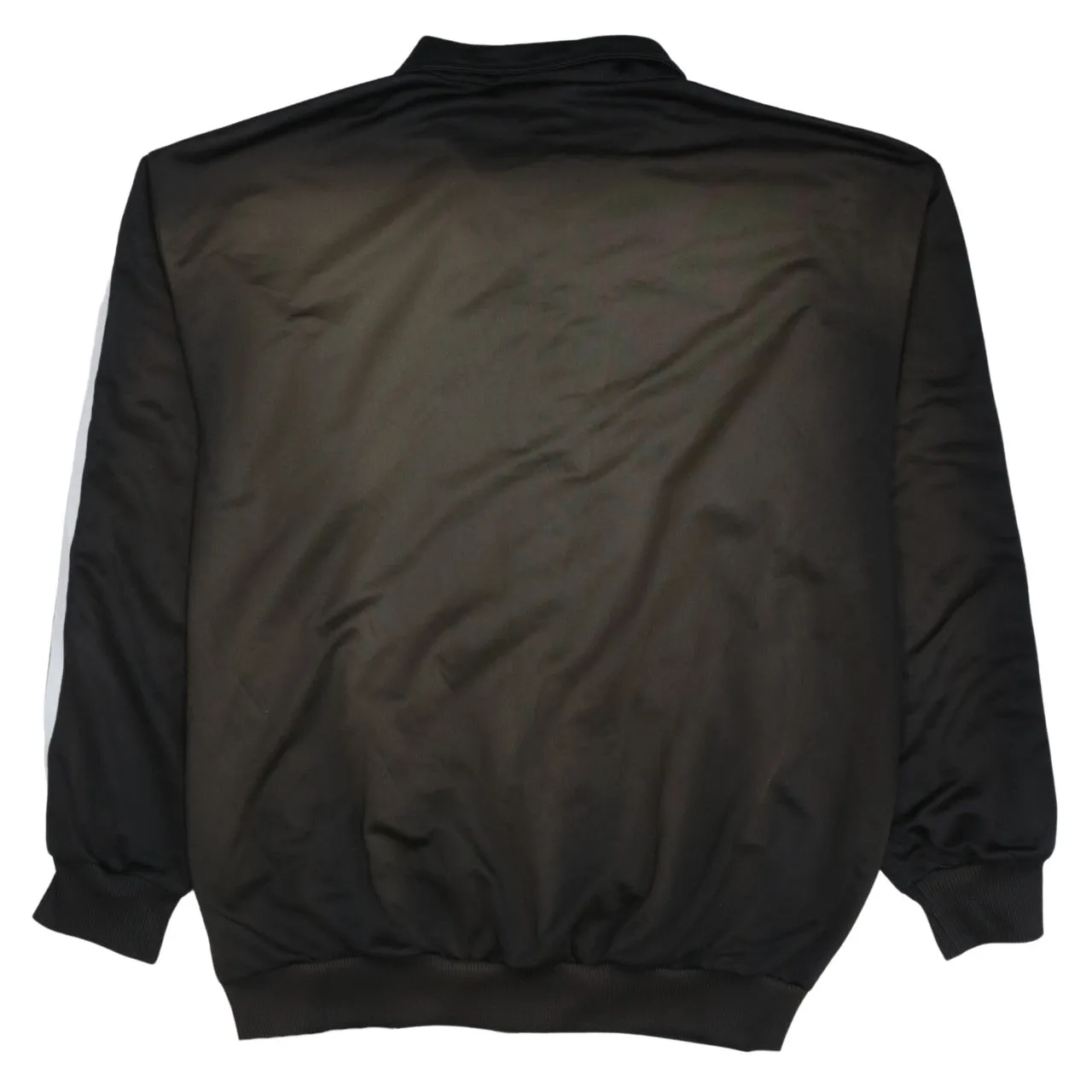 Adidas 90's Striped Sleeve Full Zip Up Sweatshirt Large Black sold by Vintage Club product image thumbnail 2