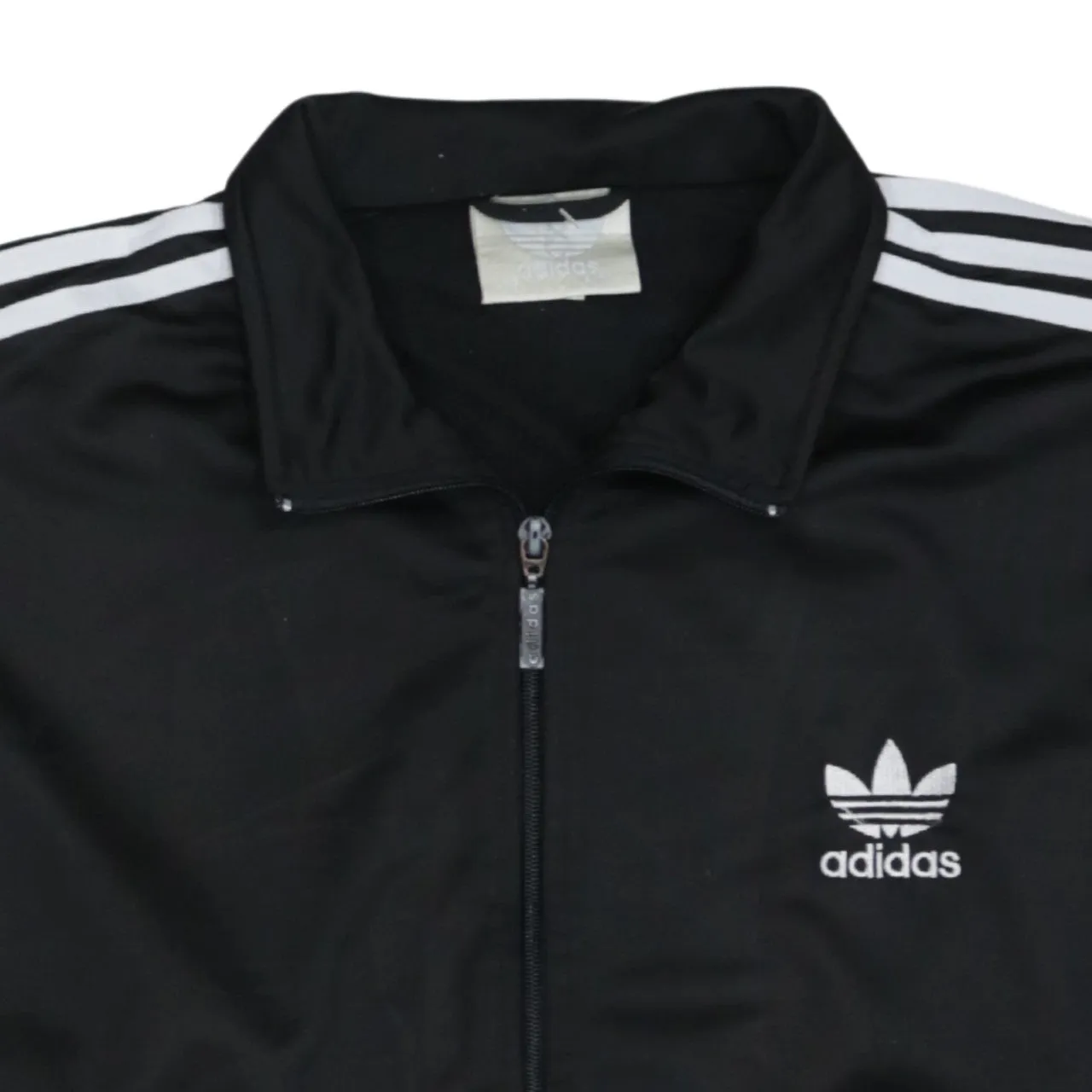 Adidas 90's Striped Sleeve Full Zip Up Sweatshirt Large Black sold by Vintage Club product image thumbnail 3