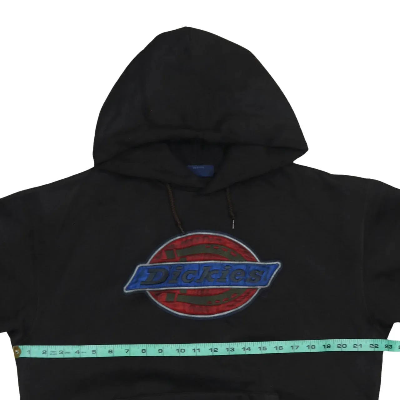 Dickies Black Hoodie Men's Medium Large Chenille Logo Front Pocket Pullover Sweatshirt sold by Vintage Club product image thumbnail 5