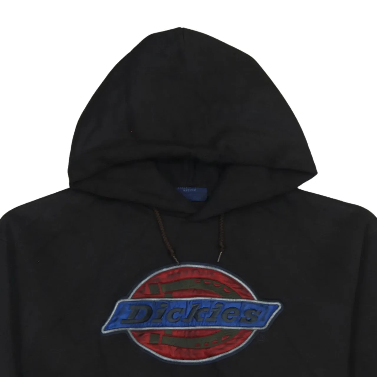 Dickies Black Hoodie Men's Medium Large Chenille Logo Front Pocket Pullover Sweatshirt sold by Vintage Club product image thumbnail 3