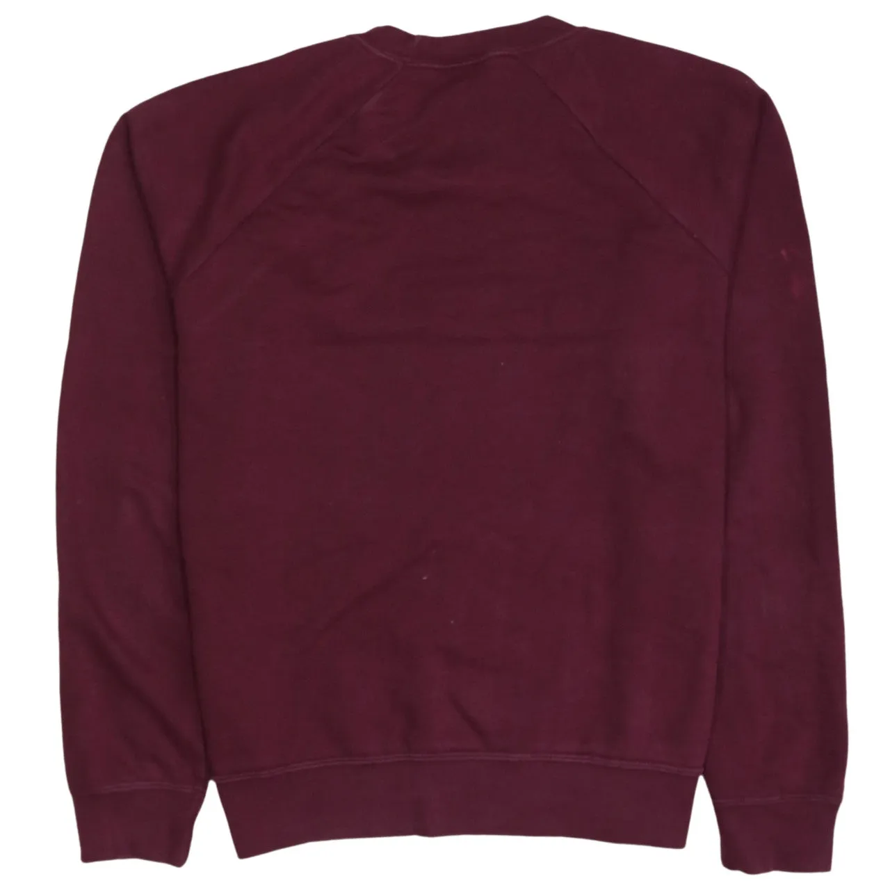 Nike Burgundy Red Sweatshirt Men’s Medium Embroidered Swoosh Logo Crewneck Pullover Fleece Top sold by Vintage Club product image thumbnail 2