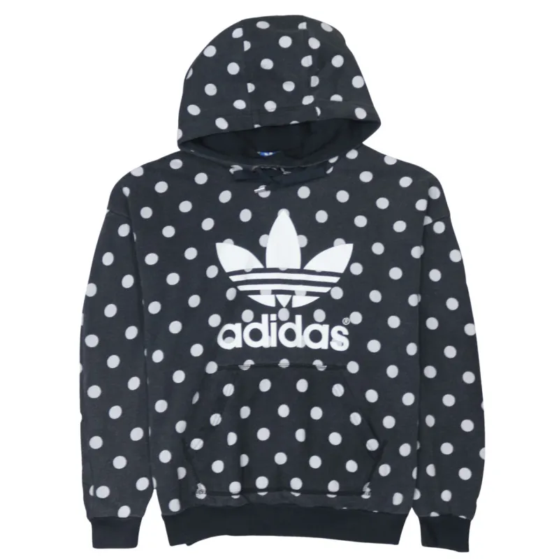 Adidas 90's Spellout Pullover Hoodie Medium Black sold by Vintage Club