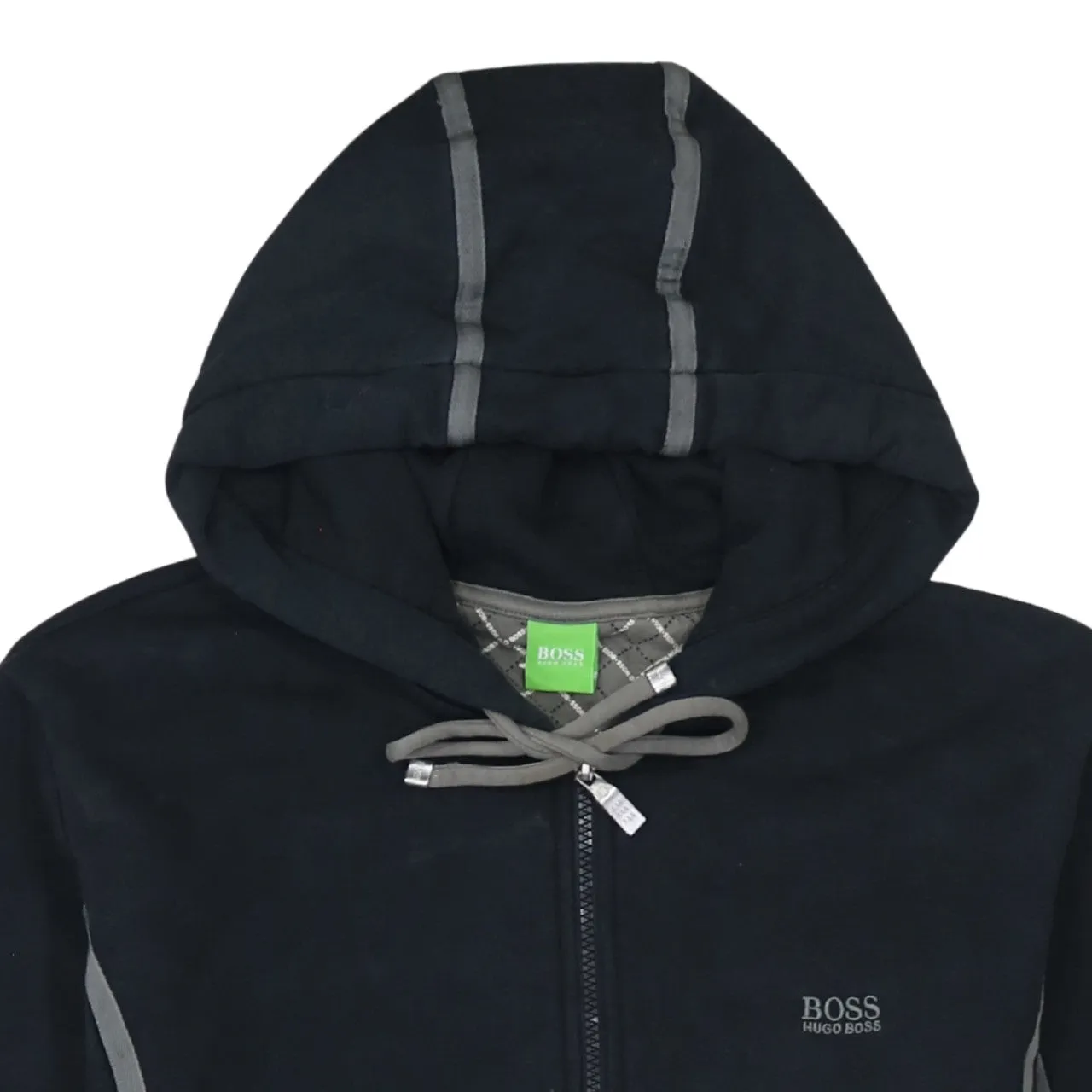 HUGO BOSS 90's Lightweight Full Zip Up Hoodie XLarge Black sold by Vintage Club product image thumbnail 3