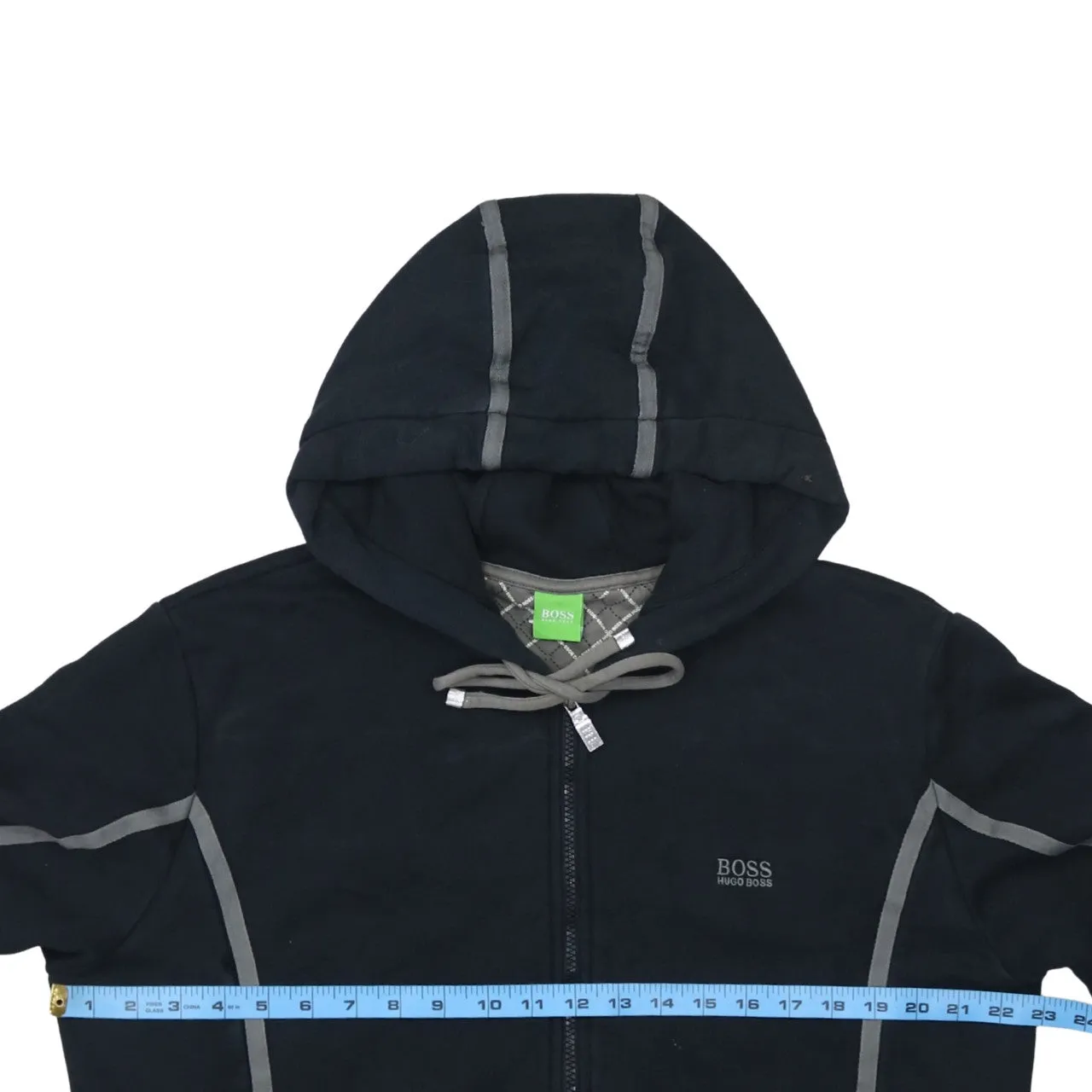 HUGO BOSS 90's Lightweight Full Zip Up Hoodie XLarge Black sold by Vintage Club product image thumbnail 5