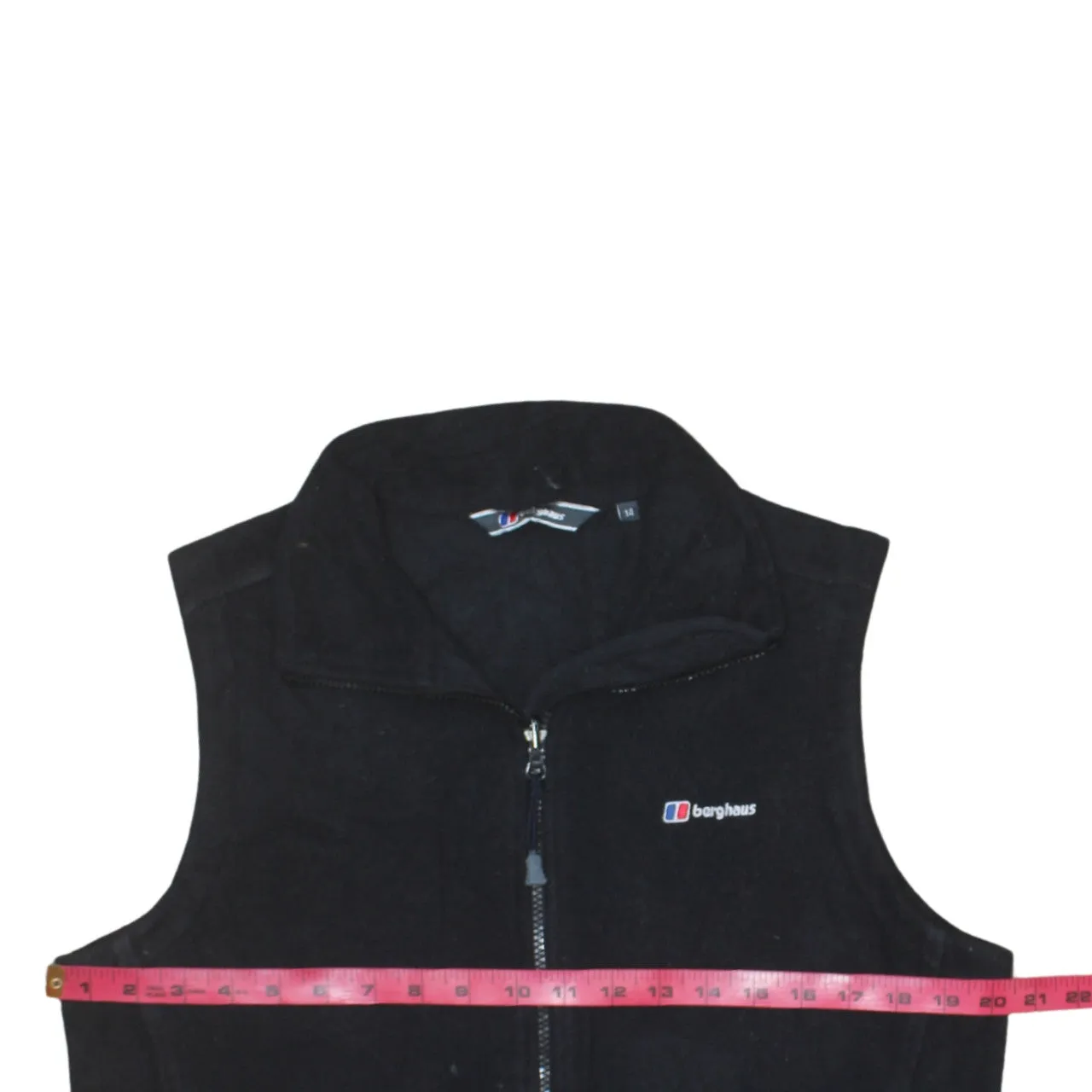 Berghaus Black Fleece Gilet Men's Small Embroidered Chest Logo Zip Pockets Outdoor Vest sold by Vintage Club product image thumbnail 5
