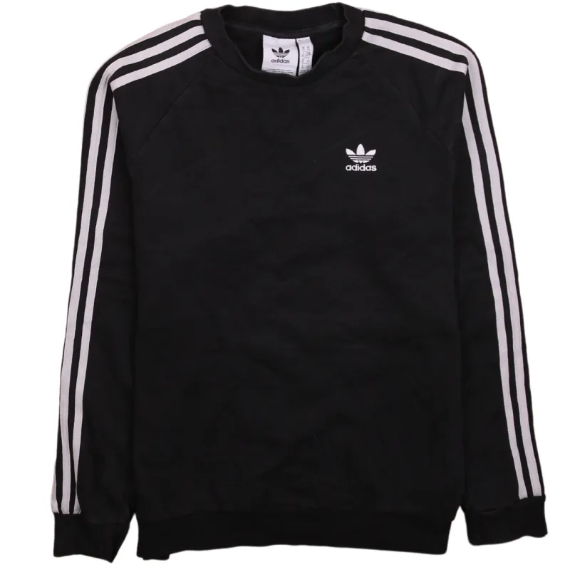 Adidas Vintage 90's Black Crew Neck Sweatshirt XSmall made by Adidas