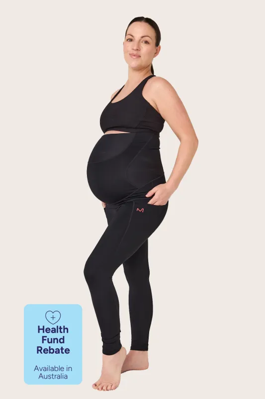 PREGNANCY SUPPORT LEGGING - With Pockets made by Everform Therapywear