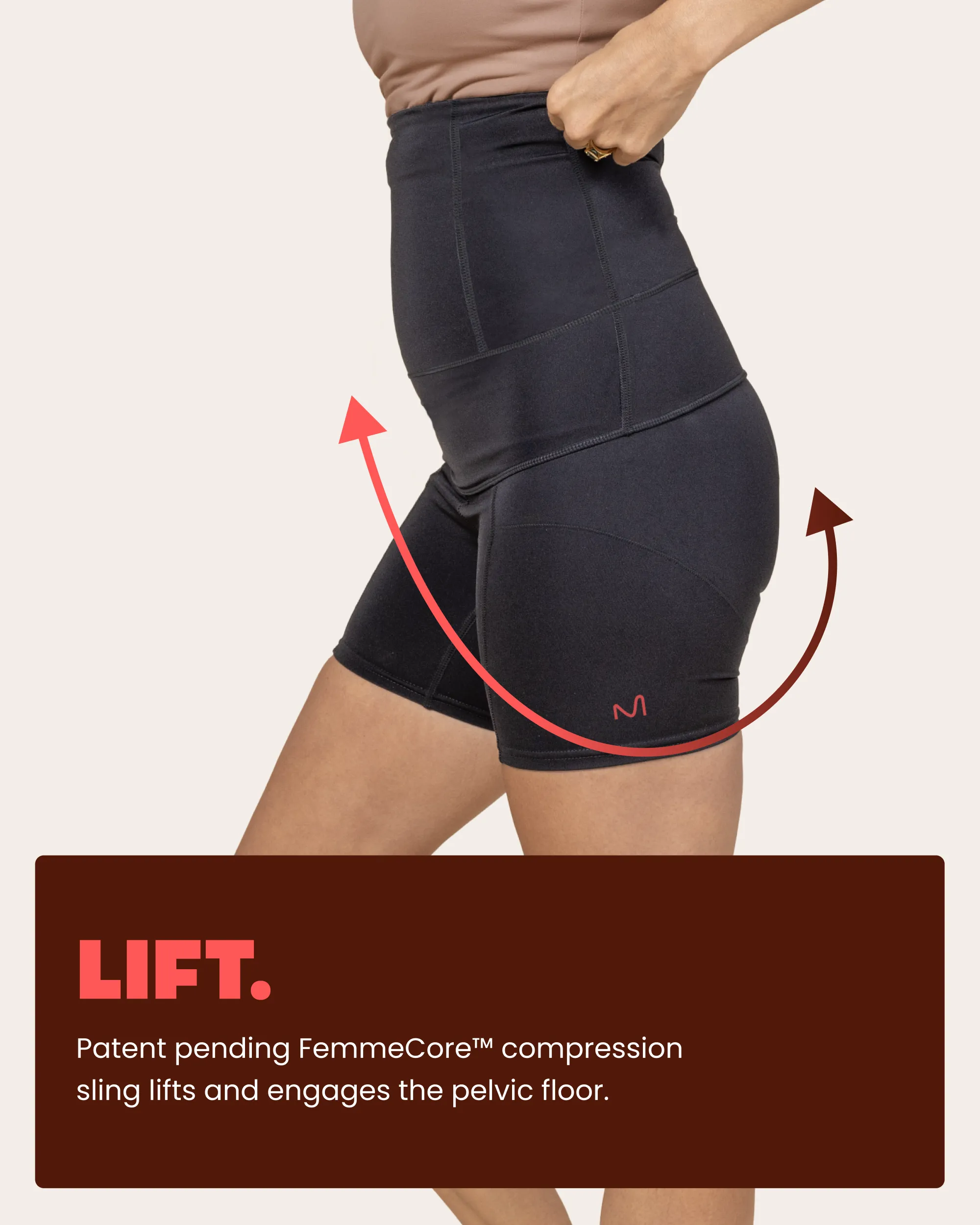 POSTPARTUM RECOVERY SHORT - 8 INCH sold by Everform Therapywear product image thumbnail 5