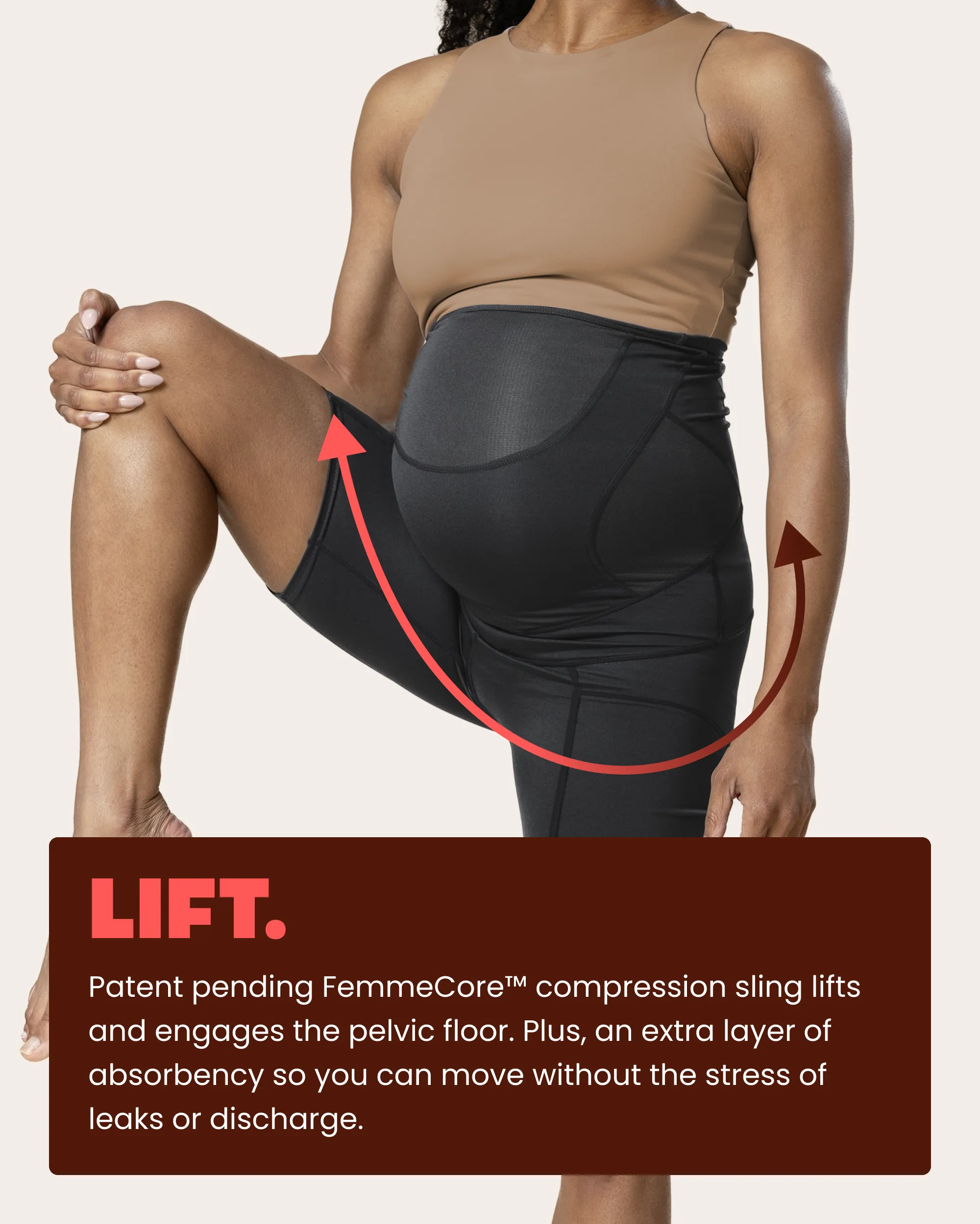PREGNANCY SHORT - 5 INCH sold by Everform Therapywear product image thumbnail 5