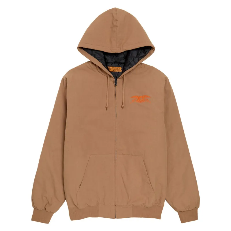 Anti-Hero Basic Eagle Ripstop Hooded Jacket - Brown sold by CCS