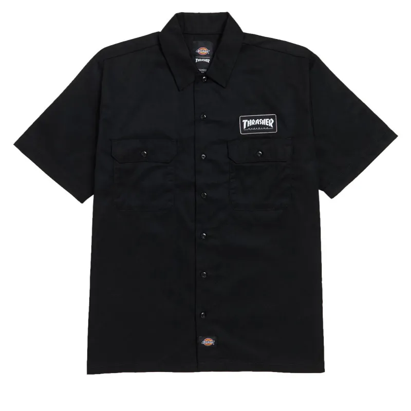 Dickies x Thrasher Work Shirt - Black made by Dickies