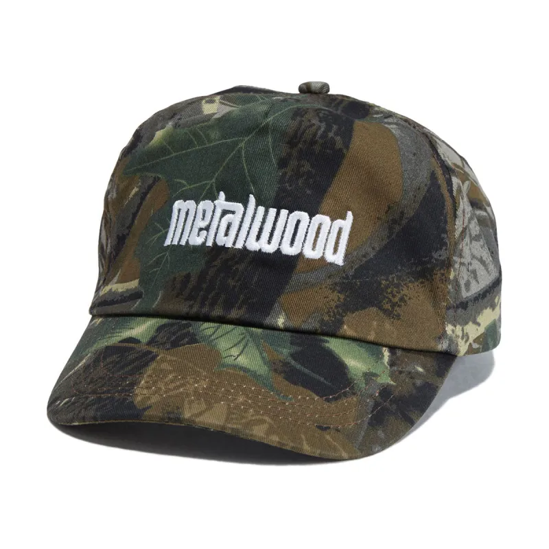 Metalwood Metal Logo 5 Panel Hat - Real Leaf Camo sold by CCS
