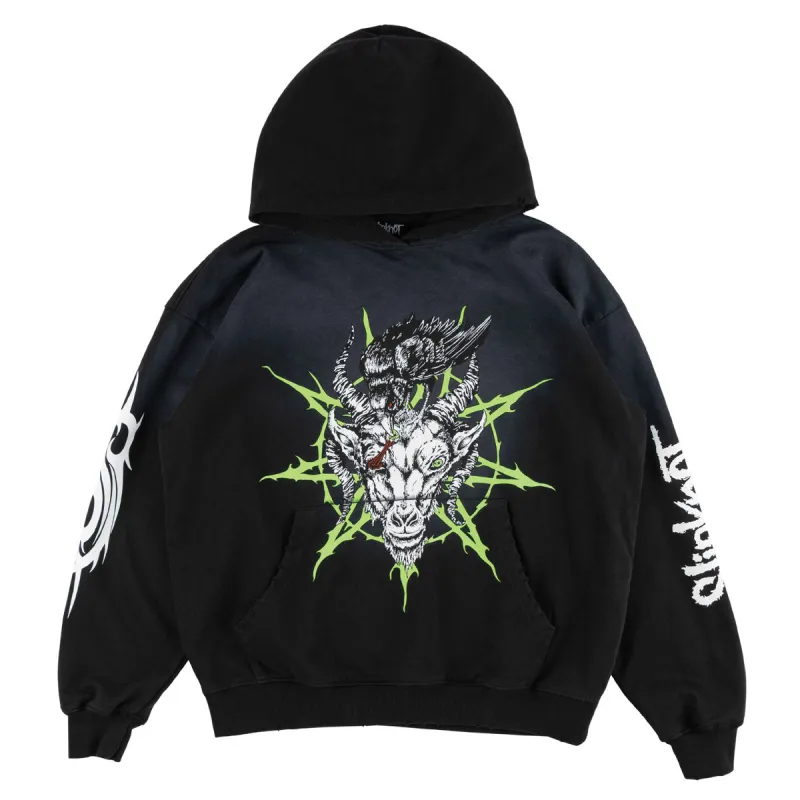 Welcome x Slipknot Ravenous Sun Fade Hoodie - Black Fade sold by CCS