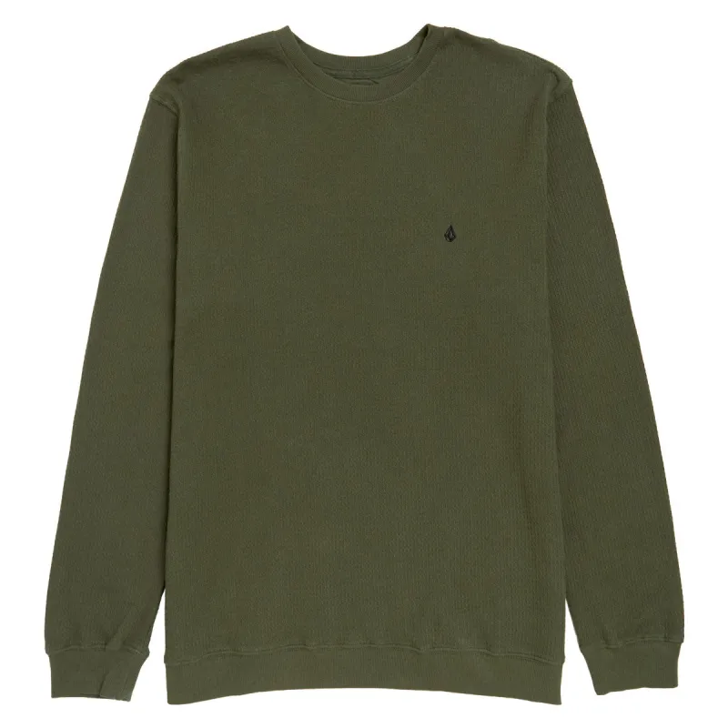 Volcom Gridstone Crew Long Sleeve Shirt - Brownstone sold by CCS