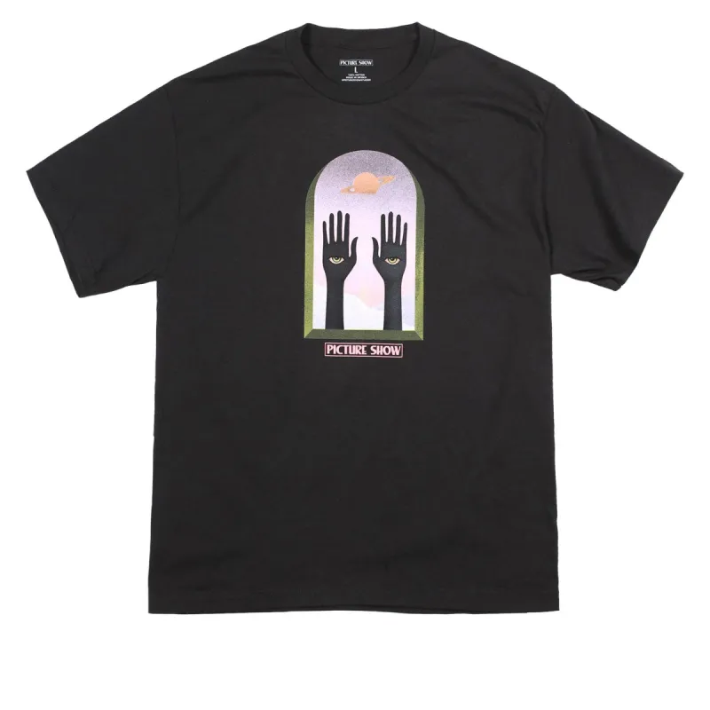 Picture Show Saturn T-Shirt - Black sold by CCS
