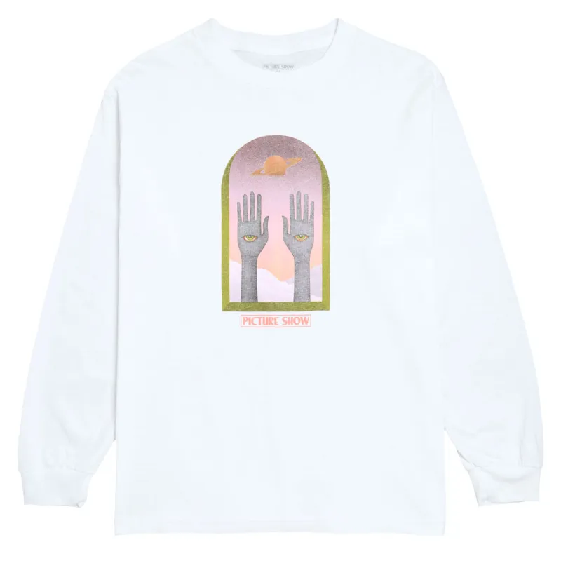 Picture Show Saturn Long Sleeve T-Shirt - White made by CCS