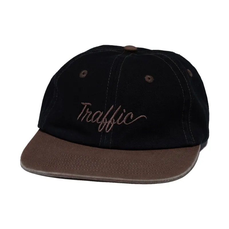 Traffic Script Snapback Hat - Black/Sepia sold by CCS