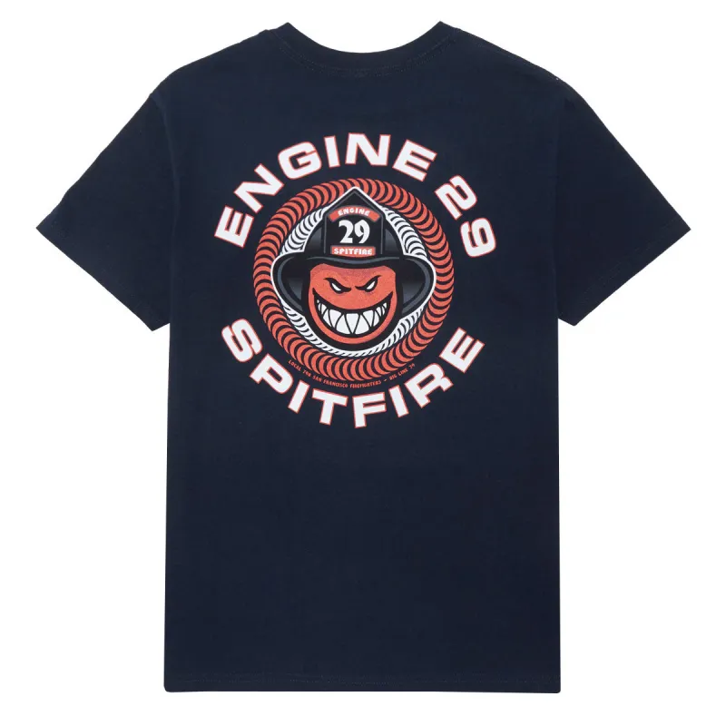 Spitfire x Engine 29 T-Shirt - True Navy made by CCS
