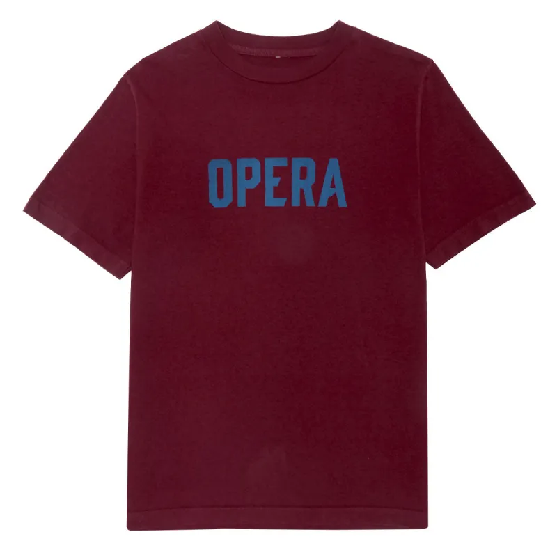 Opera Font T-Shirt - Burgundy made by CCS