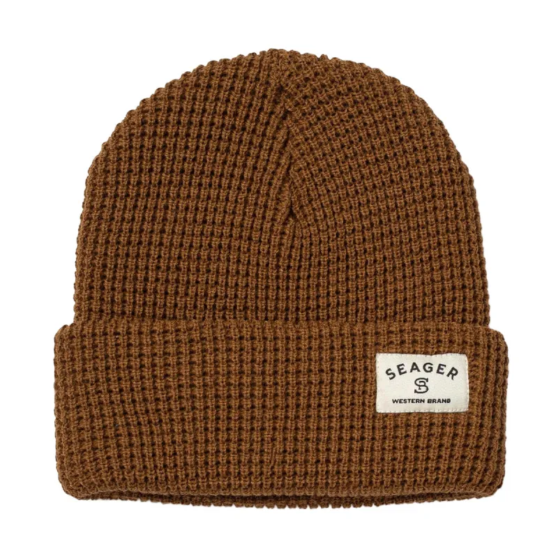 Seager Service 2.0 Waffle Knit Beanie - Brown sold by CCS