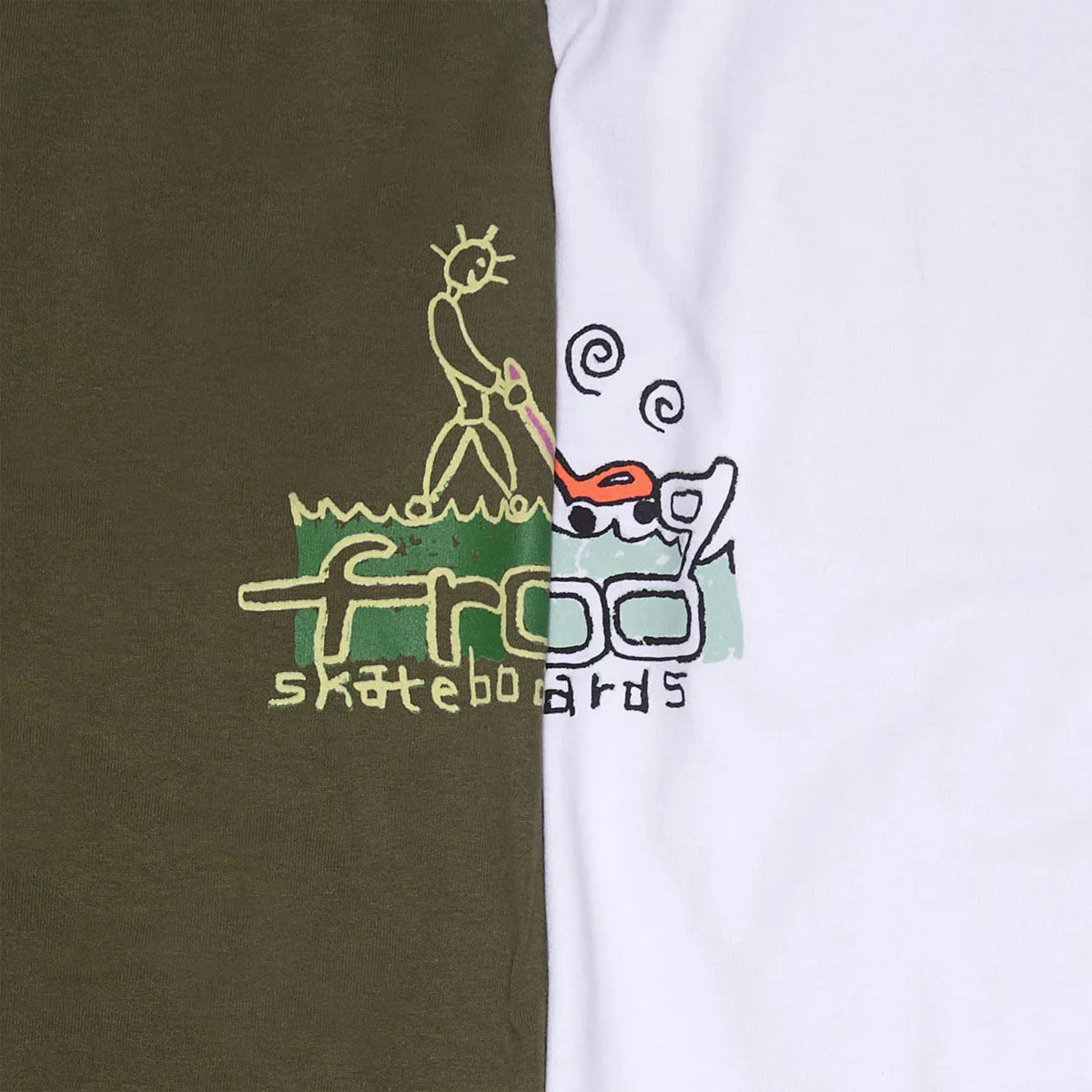 Frog Lawn Mower Man T-Shirt - Army sold by CCS product image thumbnail 2