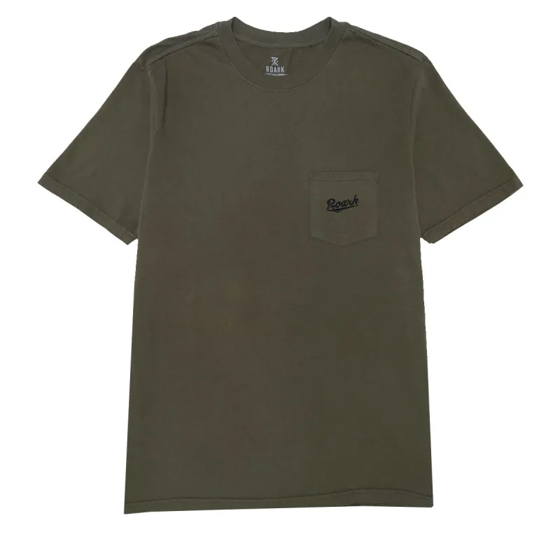 Roark Script Pocket T-Shirt - Military sold by CCS