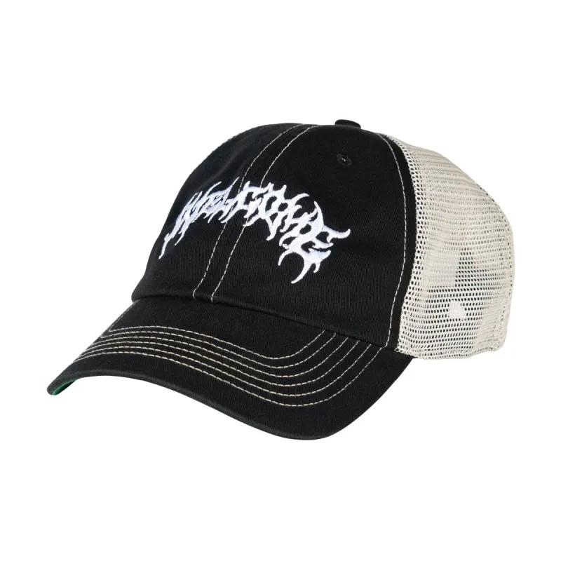 Welcome Barb Contrast Stitch Trucker Hat - Black sold by CCS