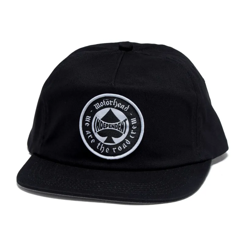 Independent x Motörhead Spade Snapback Hat - Black sold by CCS