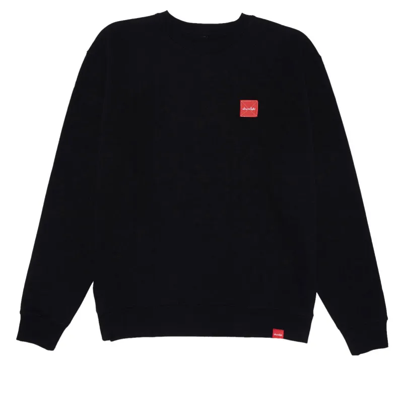 Chocolate Square Label Crew Sweatshirt - Black sold by CCS