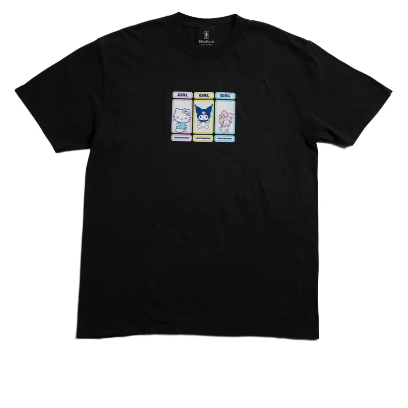 Girl x Hello Kitty Rainbow Triple OG T-Shirt - Black sold by CCS