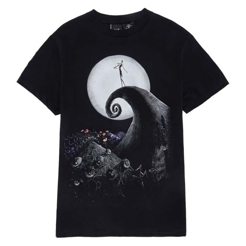 HUF x Nightmare Before Christmas Spiral Hill T-Shirt - Black sold by CCS