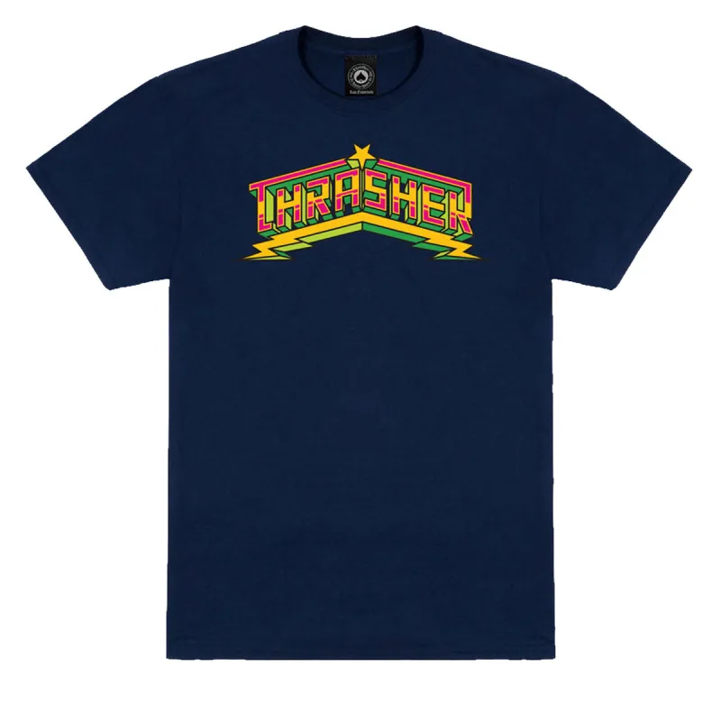 Thrasher Luchadora T-Shirt - Navy made by Thrasher
