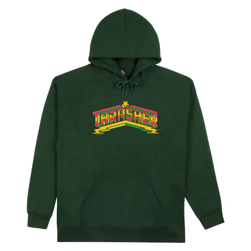 Thrasher Luchadora Hoodie - Forest Green made by Thrasher