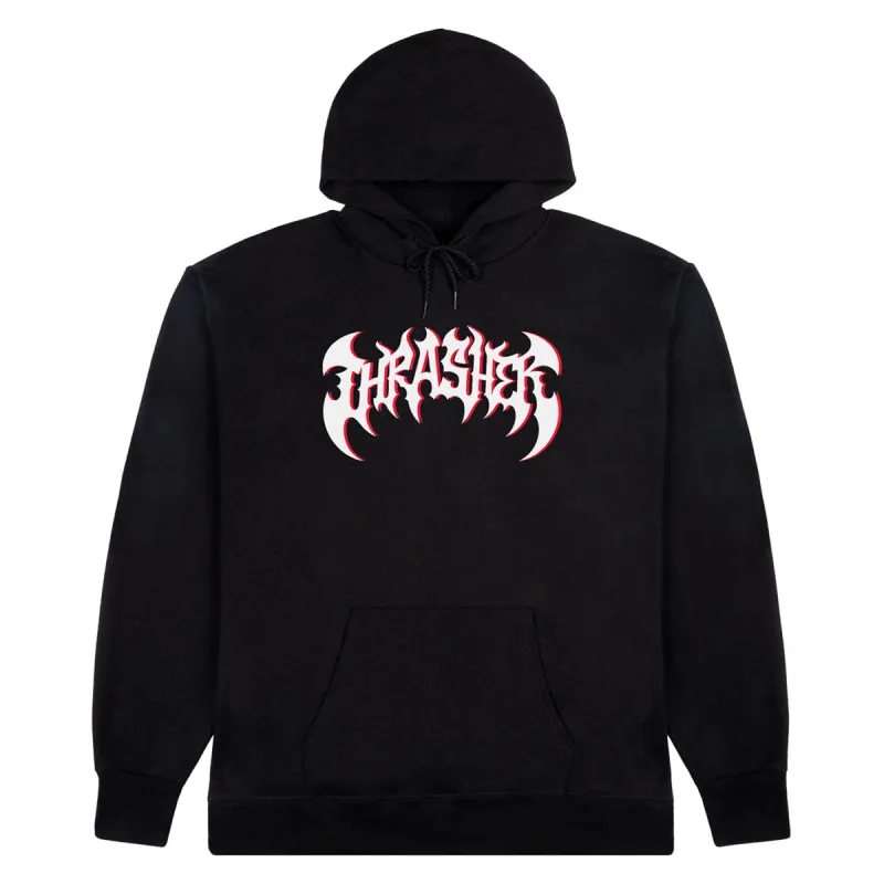 Thrasher Heavy Metal Hoodie - Black made by Thrasher