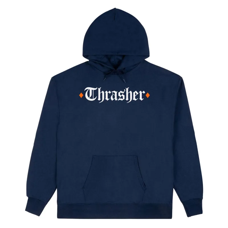 Thrasher x Spitfire The End Oath Hoodie - Navy made by Thrasher