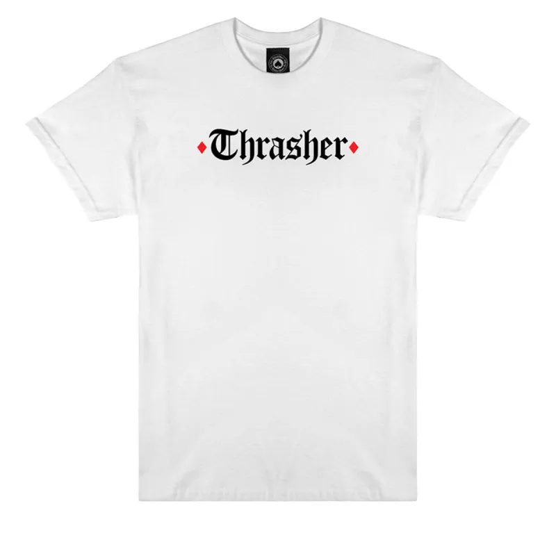 Thrasher x Spitfire The End Oath T-Shirt - White made by Thrasher