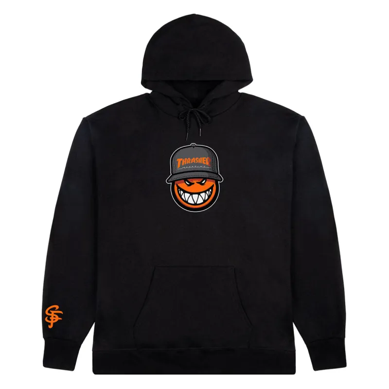 Thrasher x Spitfire SF Loc Hoodie - Black made by Thrasher