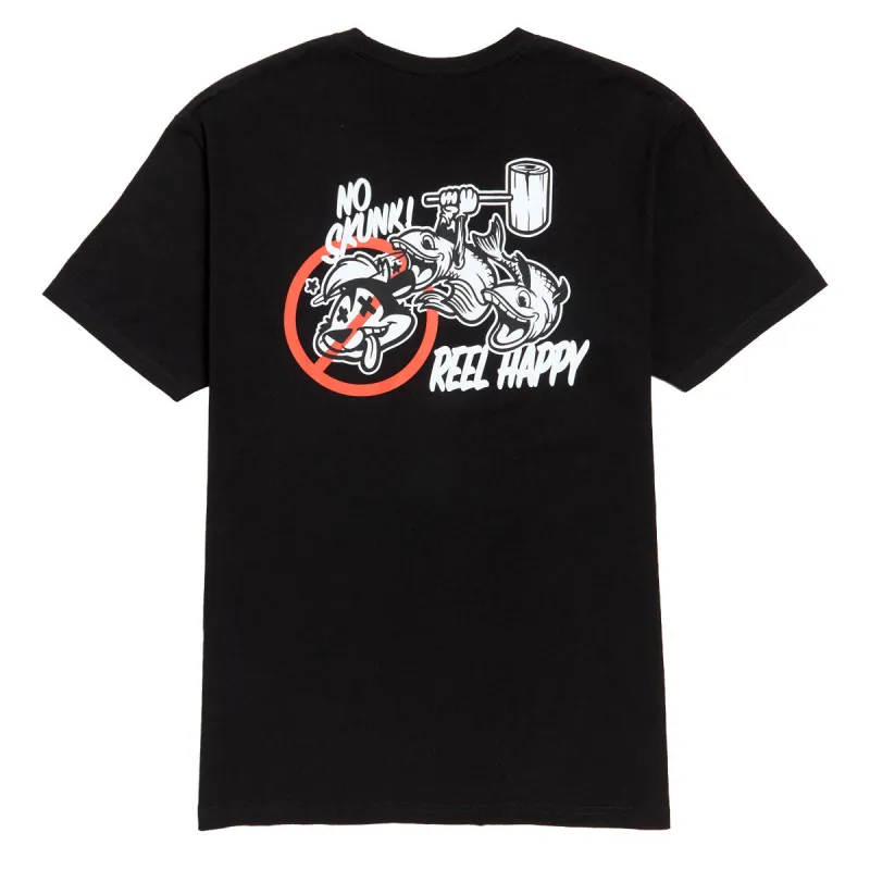 Reel Happy No Skunk T-Shirt - Black made by CCS