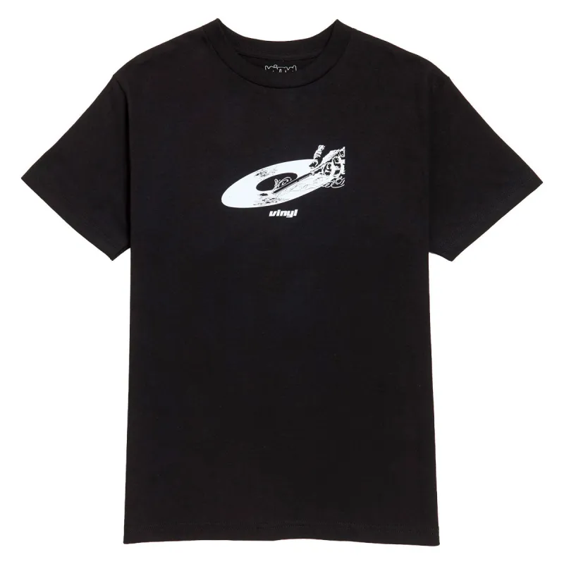 Vinyl Record T-Shirt - Black made by CCS