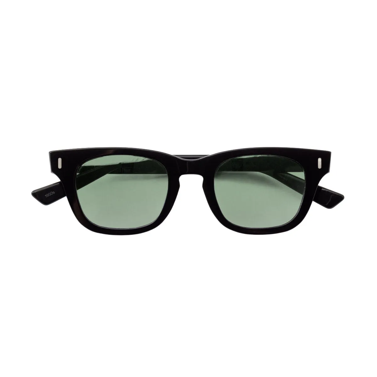 Decade Earl 50s Sunglasses - Gloss Black Acetate/Green CR39 sold by CCS product image thumbnail 3