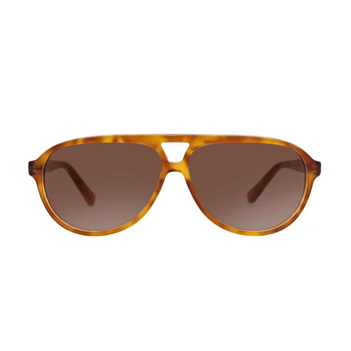 Decade Jasper 80s Sunglasses - Light Brown Tortoise Acetate/Brown CR39 sold by CCS product image thumbnail 2