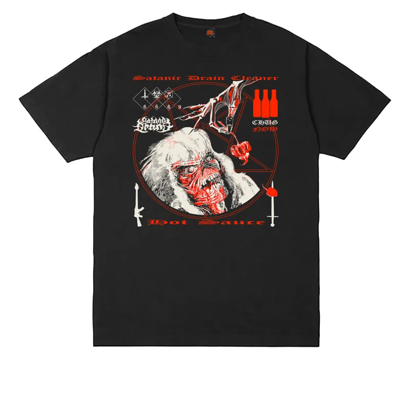 Satan's Drano Tweaker Eddie T-Shirt - Black sold by CCS