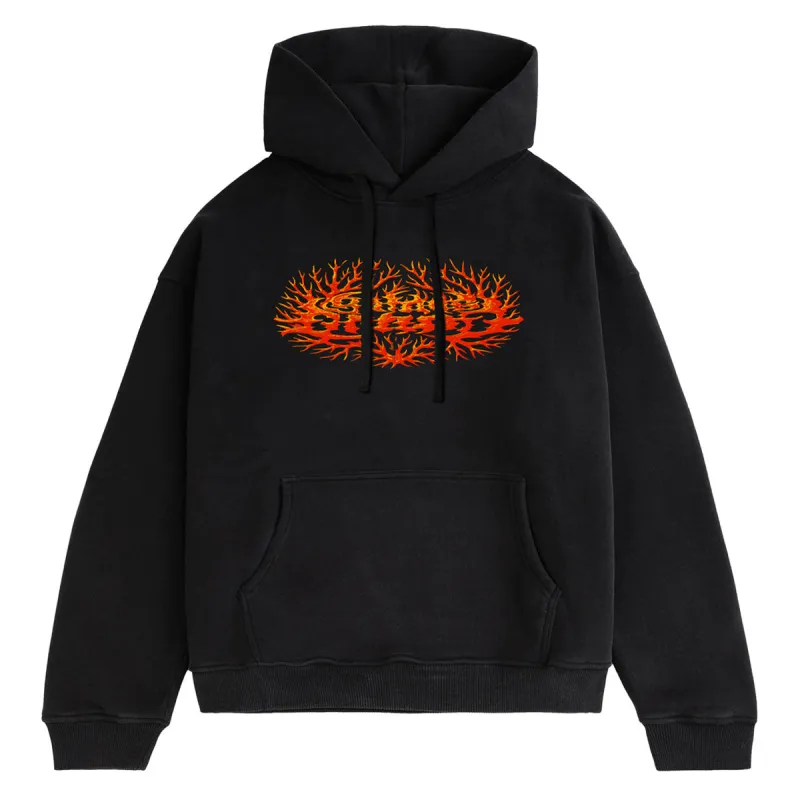 Satan's Drano Coral Logo Hoodie - Black sold by CCS