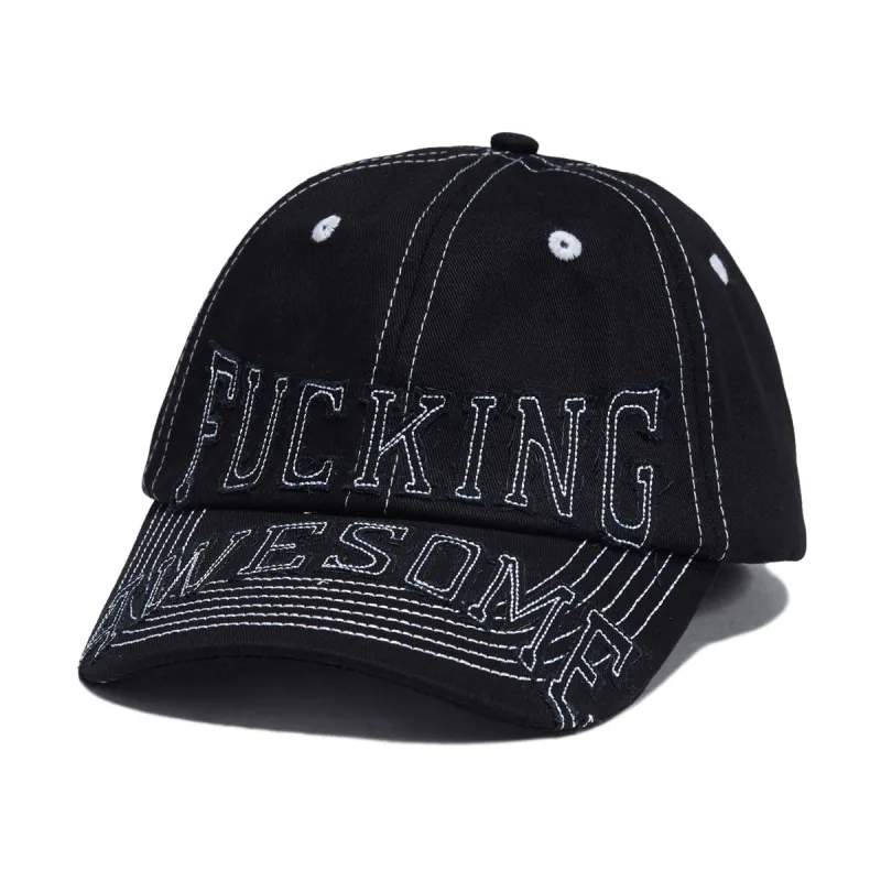 Fucking Awesome KO 6 Panel Hat - Black sold by CCS