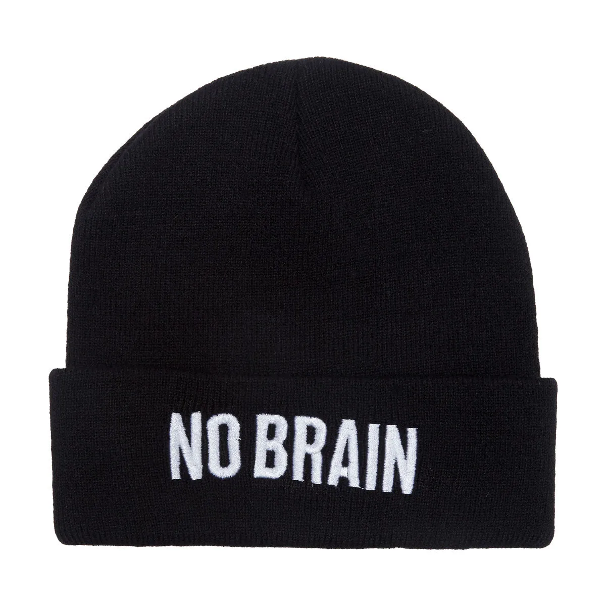 Fucking Awesome No Brain Cuffed Beanie - Black sold by CCS