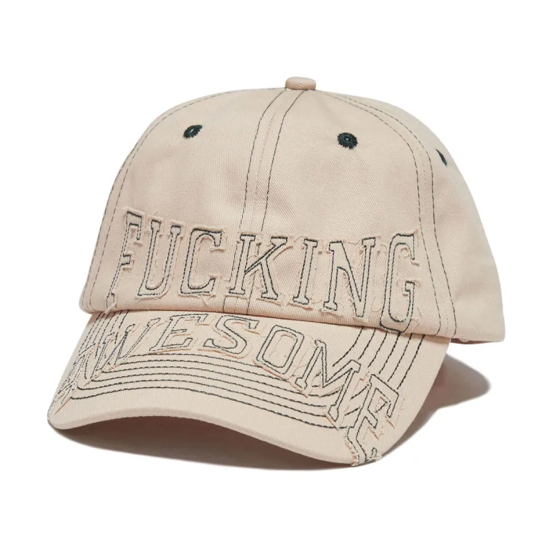 Fucking Awesome KO 6 Panel Hat - Cream sold by CCS
