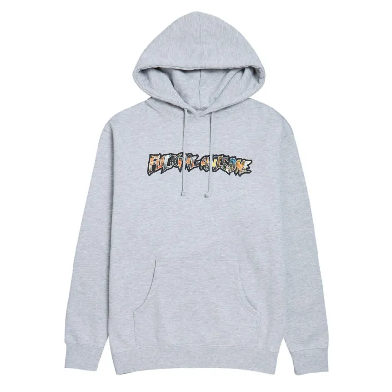 Fucking Awesome Dill Collage Logo Hoodie - Grey Heather sold by CCS