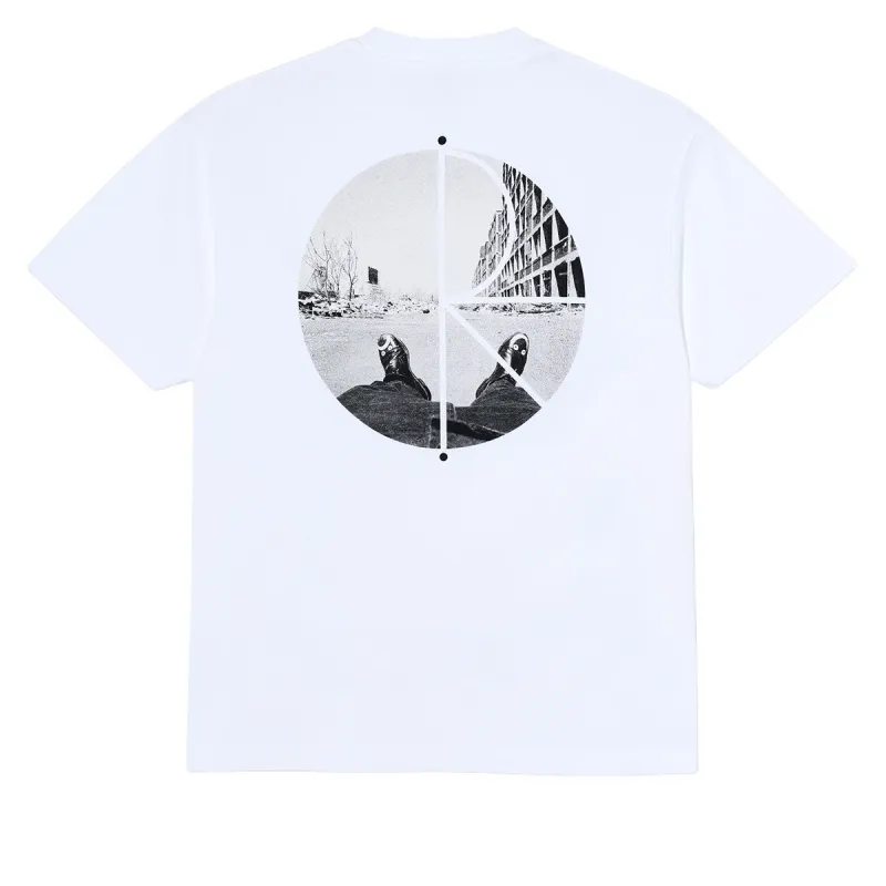 Polar Happy Sad Fill Logo T-Shirt - White made by Polar Skate