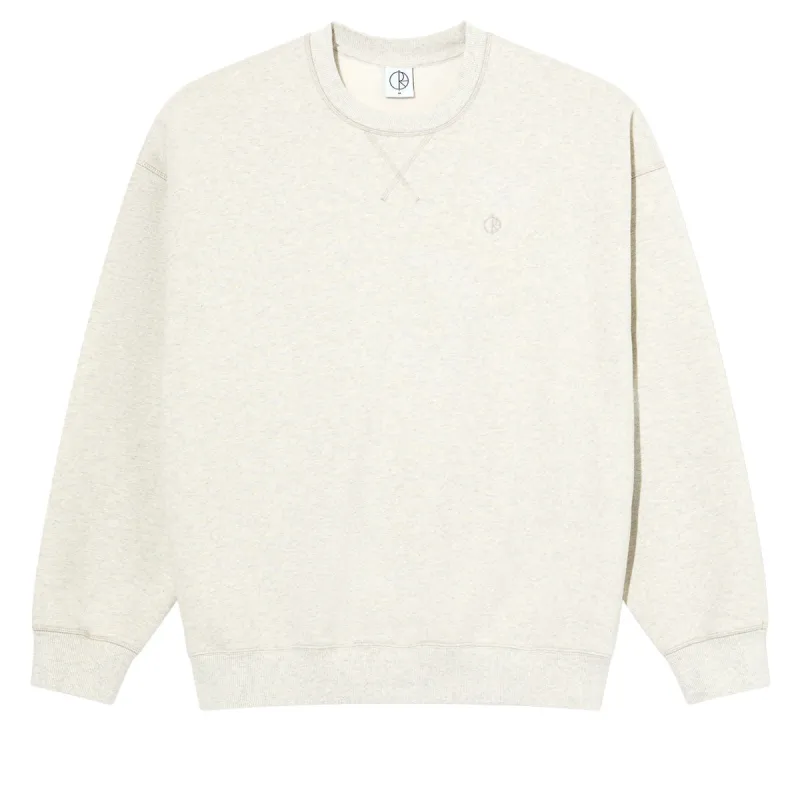 Polar Frankie Crewneck Sweatshirt - Ivory Grey Melange made by Polar Skate