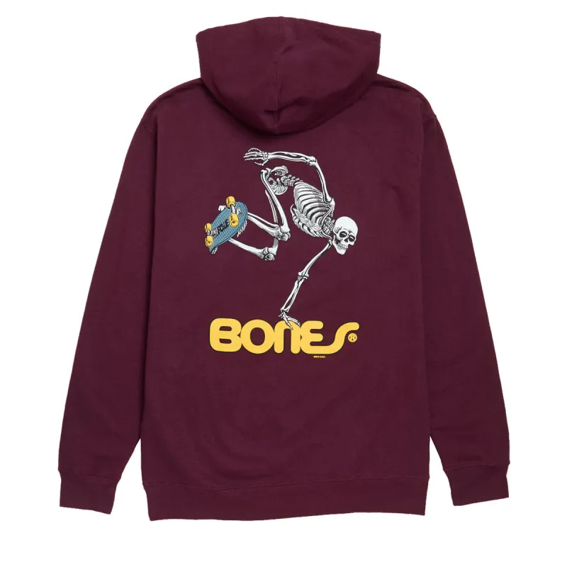 Powell-Peralta Skateboard Skeleton Hoodie - Maroon sold by CCS